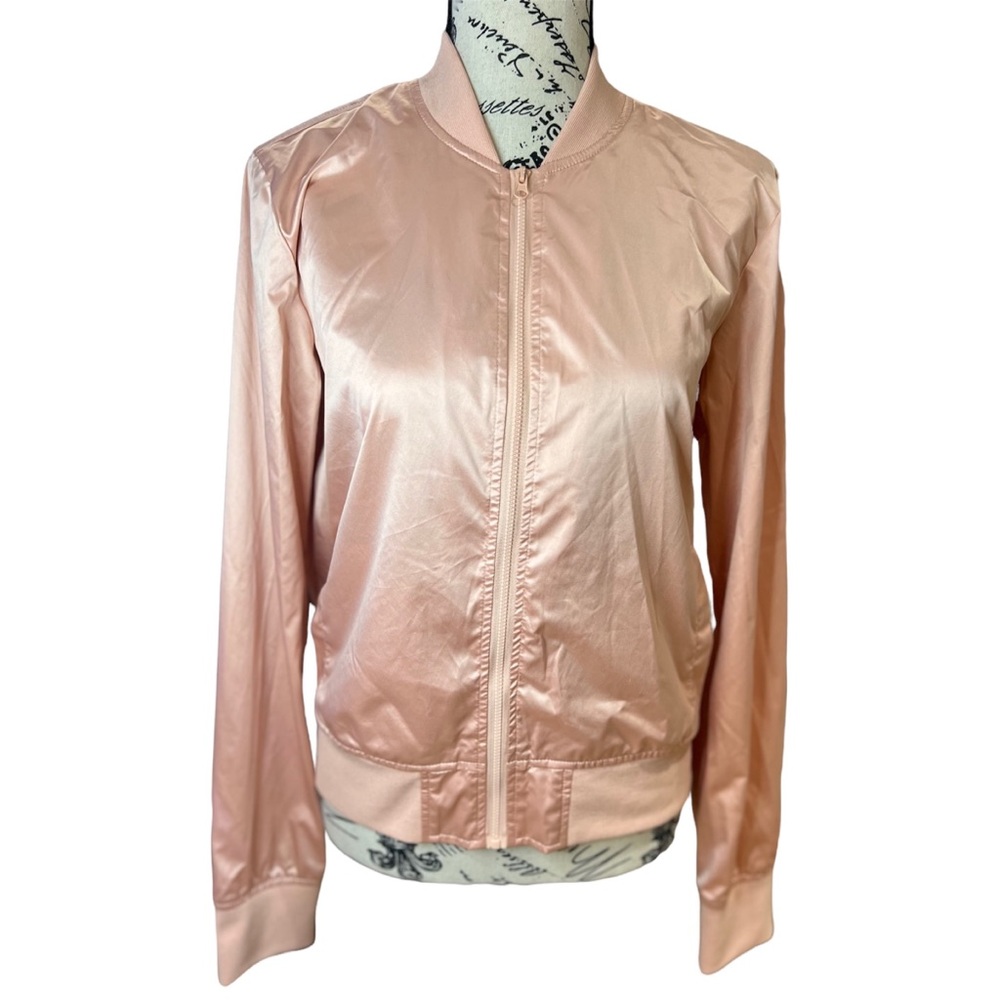 Peachy Pink Bomber Jacket